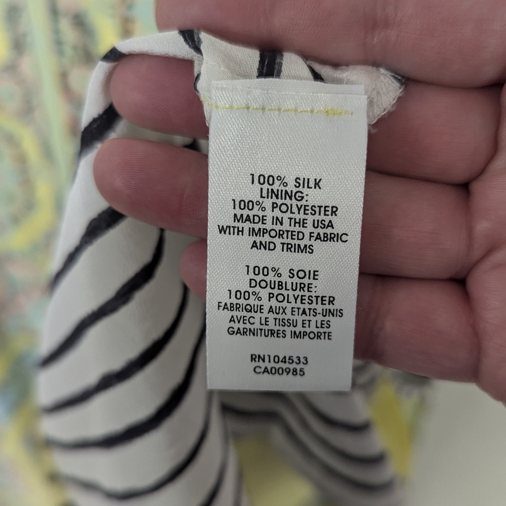Nanette Lepore NYC 100% Silk Floral Handkerchief Maxi 8 - Picture 5 of 10